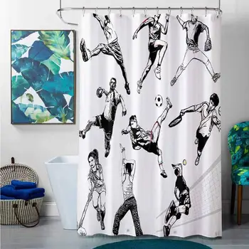 Shower Curtains for Bathroom Linen Sketchy,Muscular Energetic Athletes in Different Poses Sports Themed Drawing Style
Shower Curtains for Bathroom Linen Sketchy,Muscular Energetic Athletes in Different Poses Sports Themed Drawing Style
