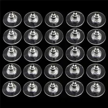 60pcs/lot Rubber Earrings Silicone Barrel Bullet Plastic Earnuts Rubber Ear Plugging Stopper DIY Earring Back Earstud Findings
60pcs/lot Rubber Earrings Silicone Barrel Bullet Plastic Earnuts Rubber Ear Plugging Stopper DIY Earring Back Earstud Findings