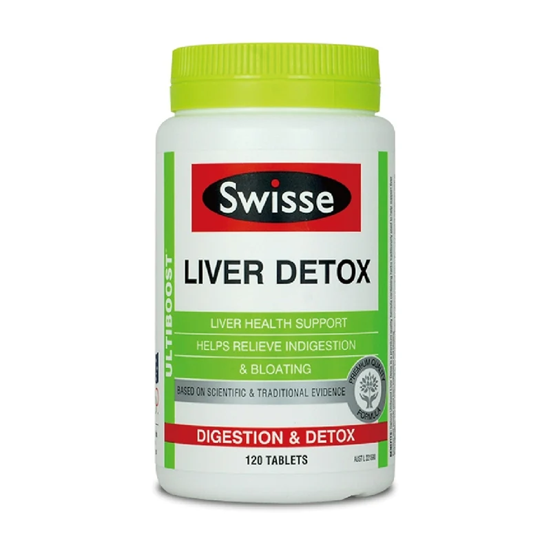 Australia Swisse Liver Detox 120 Tablets Quality Formula Support Function Indigestion Bloating Cramping Relief Antioxidant |