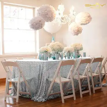 Sequin Tablecloth 90x132inch Rectangular Tablecloths Silver Sequin Table Cover for Home and Kitchen Wedding Decorations-M
Sequin Tablecloth 90x132inch Rectangular Tablecloths Silver Sequin Table Cover for Home and Kitchen Wedding Decorations-M