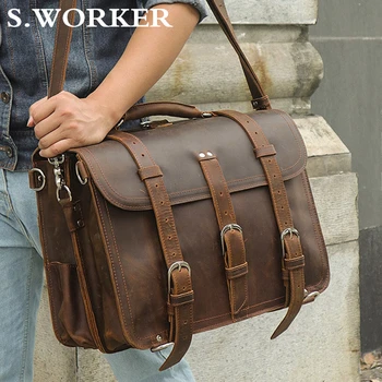 Thick Crazy Horse Leather Bag Men Designer Genuine Leather Travel Back Pack Large Capacity Travel Bag Brand Vintage Weekend Bag
Thick Crazy Horse Leather Bag Men Designer Genuine Leather Travel Back Pack Large Capacity Travel Bag Brand Vintage Weekend Bag