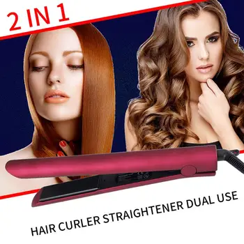 2 in 1 Hair Straightener Hair Drier Fashion Hair Curler Curling Iron Curl Machine Portable Beauty Health
2 in 1 Hair Straightener Hair Drier Fashion Hair Curler Curling Iron Curl Machine Portable Beauty Health