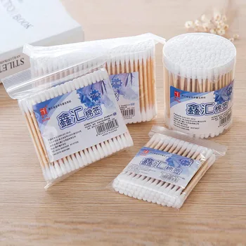 Natural Cotton Swab Double Head Women Makeup Wood Sticks Cotton Buds Tip for Medical Sticks for Nose Ears Clean Health Care Tool 
Natural Cotton Swab Double Head Women Makeup Wood Sticks Cotton Buds Tip for Medical Sticks for Nose Ears Clean Health Care Tool