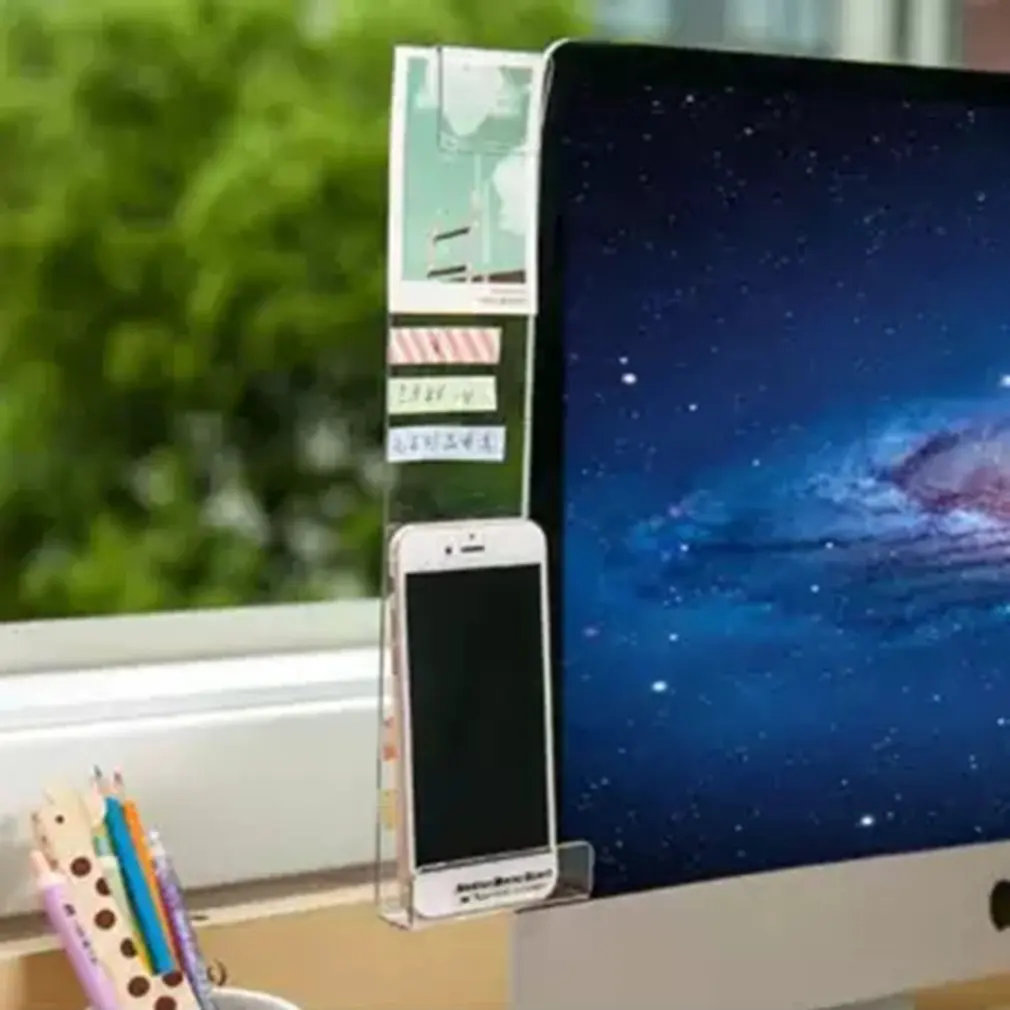 left Paste Computer Monitor Sticker Sticker Acrylic Screen Notes Record Clip Charging Hole Phone Holder Professional
left Paste Computer Monitor Sticker Sticker Acrylic Screen Notes Record Clip Charging Hole Phone Holder Professional