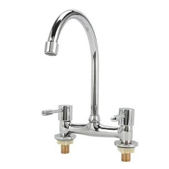 Dual Control Lever Chrome Sink Mixer Taps Deck Mounted Kitchen Faucet 360 Degree Swivel Hot Cold Faucet Fashion Home Water Tap
Dual Control Lever Chrome Sink Mixer Taps Deck Mounted Kitchen Faucet 360 Degree Swivel Hot Cold Faucet Fashion Home Water Tap