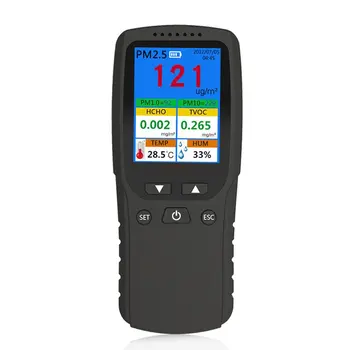 

AQI Air Quality Analysis Tester PM1.0 PM2.5 PM10 HCHO TVOC Temperature Humidity Monitor Gas Detector Analyzer Measuring Tool