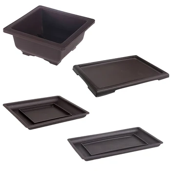 Flower Pot Imitation Plastic Balcony Square Plastic Pots Bonsai Bowl Nursery Basin Pots Plant Tray With Pallets For Garden Decor
Flower Pot Imitation Plastic Balcony Square Plastic Pots Bonsai Bowl Nursery Basin Pots Plant Tray With Pallets For Garden Decor