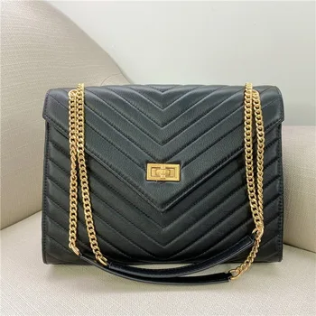 2020 Luxury Brand Style Women Chain Shoulder Bag V Pattern Genuine Leather Envelope Cover Tote Purse Lady Handbag
2020 Luxury Brand Style Women Chain Shoulder Bag V Pattern Genuine Leather Envelope Cover Tote Purse Lady Handbag