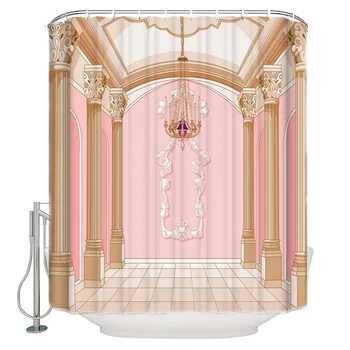 Pink Palace Chandelier Pillars Waterproof Shower Curtain with Hook for Home Decoration Bathroom Supplies
Pink Palace Chandelier Pillars Waterproof Shower Curtain with Hook for Home Decoration Bathroom Supplies