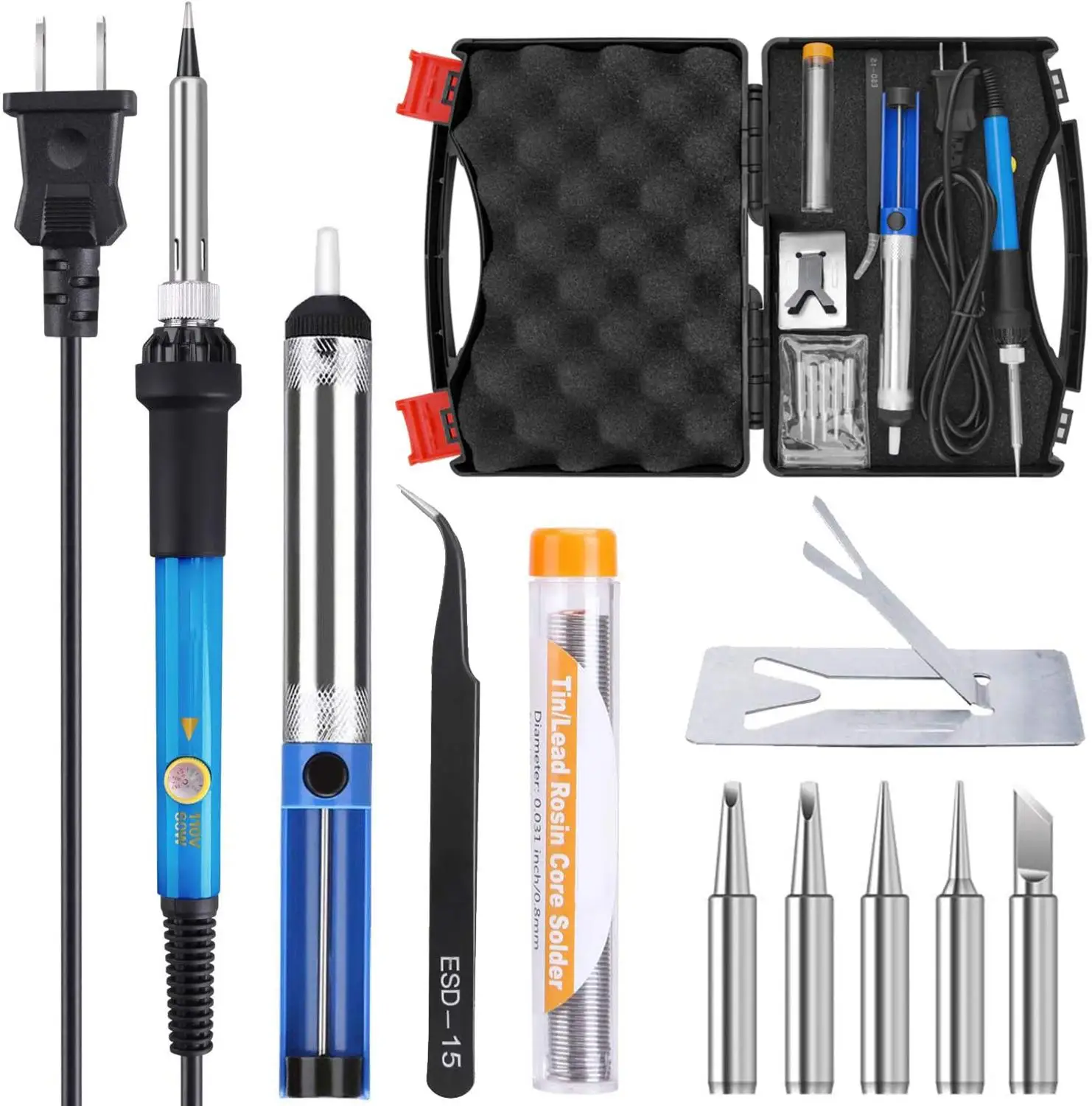 FROGBRO Soldering Iron Kit Temperature Welding Iron With Tool Carrying Case Mini Heat Pencil Soldering Iron Accessory
FROGBRO Soldering Iron Kit Temperature Welding Iron With Tool Carrying Case Mini Heat Pencil Soldering Iron Accessory