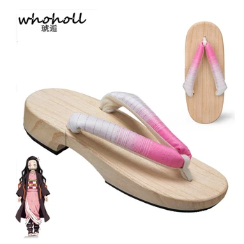 WHOHOLL Anime Demon Slayer Cosplay Costumes Kamado Nezuko Geta Slippers Japanese Wooden Clogs for Women Kimono Flip-flops Shoes
WHOHOLL Anime Demon Slayer Cosplay Costumes Kamado Nezuko Geta Slippers Japanese Wooden Clogs for Women Kimono Flip-flops Shoes