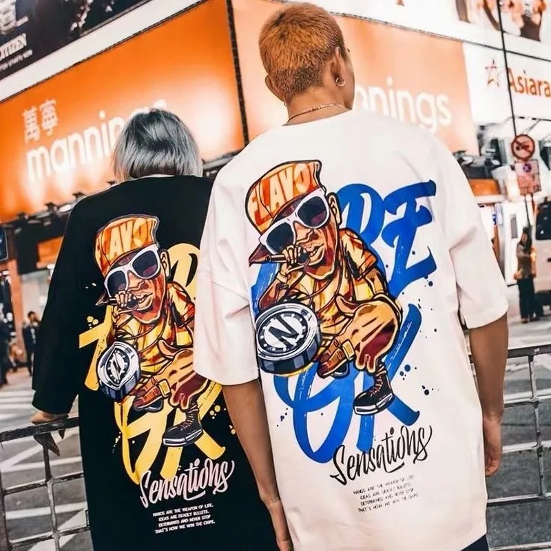 Hip Hop Parttern Printing Men's Tshirt Short Sleeve O-neck Male Causal Loose Tees Shirt Plus Size S-5XL Summer Thin Tops New
Hip Hop Parttern Printing Men's Tshirt Short Sleeve O-neck Male Causal Loose Tees Shirt Plus Size S-5XL Summer Thin Tops New