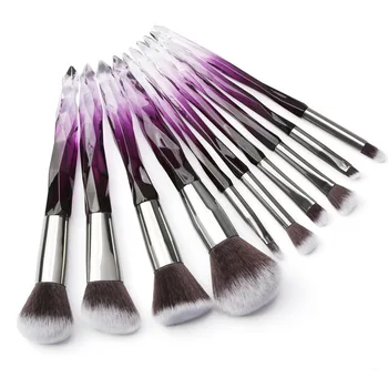 10 Pcs Crystal And Diamond Transparent Handle Cosmetic Brush Set Makeup Brushes Set Professional brochas maquillaje
10 Pcs Crystal And Diamond Transparent Handle Cosmetic Brush Set Makeup Brushes Set Professional brochas maquillaje