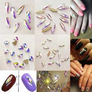 Glass Diamond Charms Nail Crystals Rhinestones Flat 3D Nails Art Decorations Jewelry Strass AB Shape Stones DIY 
Glass Diamond Charms Nail Crystals Rhinestones Flat 3D Nails Art Decorations Jewelry Strass AB Shape Stones DIY
