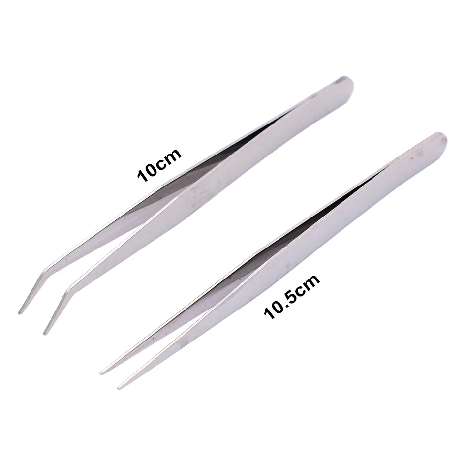 

Cheapest 10cm Without Package Straight Head / Curved Head Tweezers Nipper for Phone Repairment DIY Repair Tools 1000pcs/lot