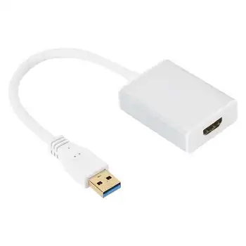 USB 3.0 to HDMI Cable Adapter Converter 1080P Display for PC/OS X HDTV Projector HDMI Cable Adapters
USB 3.0 to HDMI Cable Adapter Converter 1080P Display for PC/OS X HDTV Projector HDMI Cable Adapters