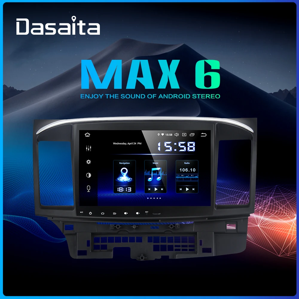 Dasaita Android 9.0 Car Stereo DSP 10.2" Touch Screen for Mitsubishi Lancer 10 EVO Radio 1 Din 64G ROM 4G RAM Car Bluetooth
Dasaita Android 9.0 Car Stereo DSP 10.2" Touch Screen for Mitsubishi Lancer 10 EVO Radio 1 Din 64G ROM 4G RAM Car Bluetooth