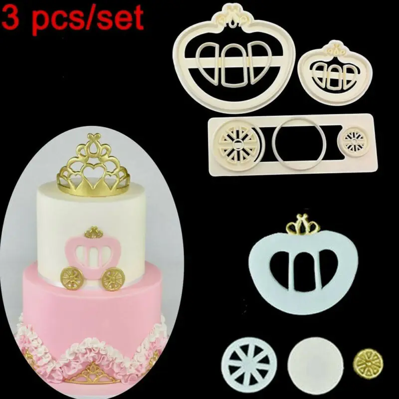 3PCS Pumpkin Carriage Cake Mould DIY Cake Baking Chocolate Mold Decoration Tool
3PCS Pumpkin Carriage Cake Mould DIY Cake Baking Chocolate Mold Decoration Tool