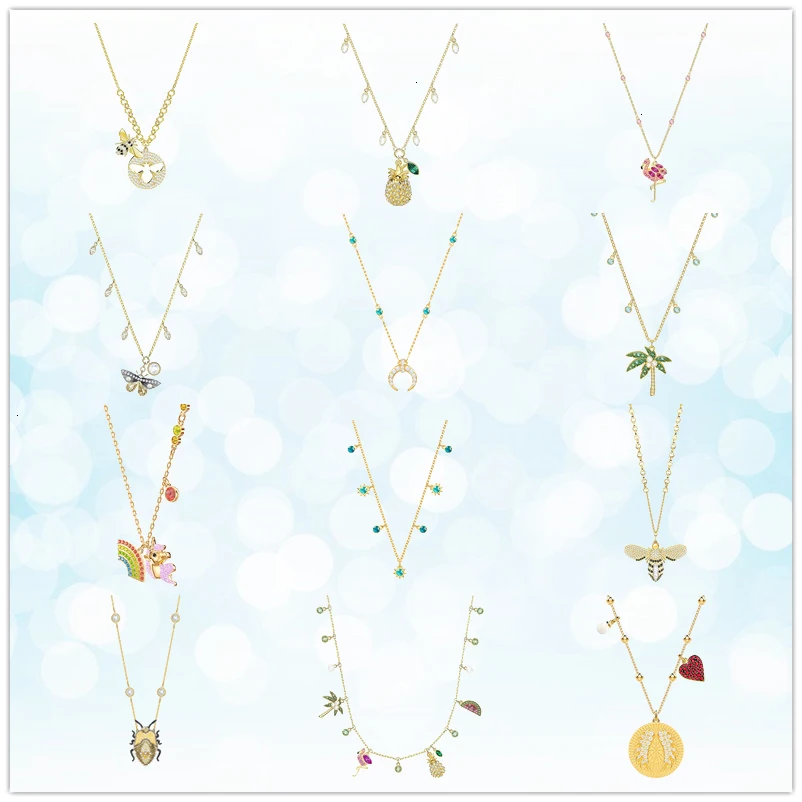 Swa 925 silver sterling mouse heard necklace 2019 jewelry new European and American fashion trend present holiday style
Swa 925 silver sterling mouse heard necklace 2019 jewelry new European and American fashion trend present holiday style