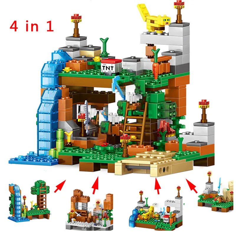 378pc 4 in 1 Educational Toys for Children Gift Compatible Legoeds Minecrafted architecture Building Blocks figures children Toy
378pc 4 in 1 Educational Toys for Children Gift Compatible Legoeds Minecrafted architecture Building Blocks figures children Toy