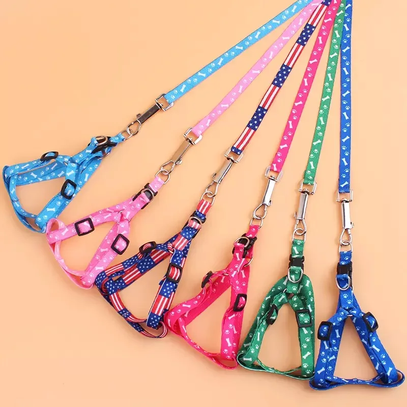 Dog Leash and Collar Set for Small Dogs Cats Colorful Printed Adjustable Dog Chest Straps Traction Rope Pets Leash Belt
Dog Leash and Collar Set for Small Dogs Cats Colorful Printed Adjustable Dog Chest Straps Traction Rope Pets Leash Belt