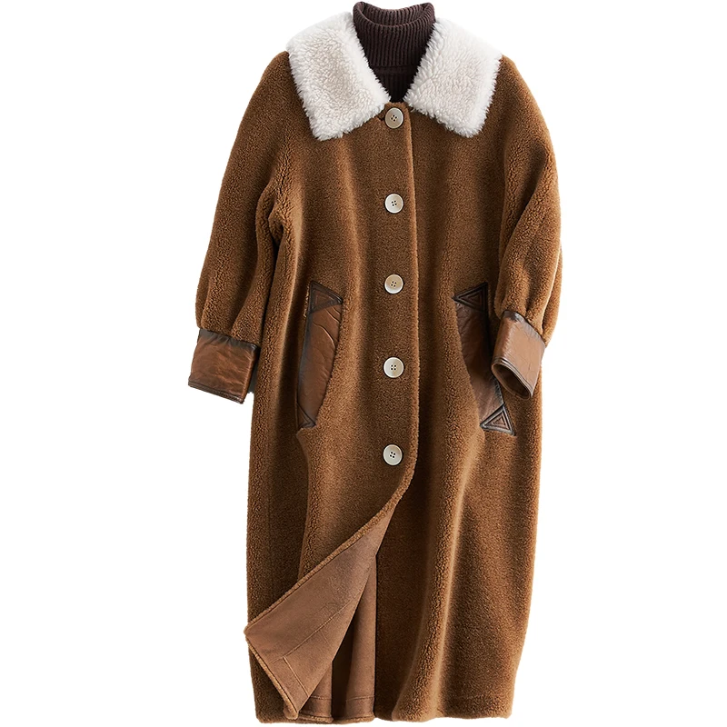 100% Wool Jacket Autumn Winter Coat Women Clothes 2020 Real Fur Coat Female Korean Sheep Shearling Tops Manteau Femme ZT4380 
100% Wool Jacket Autumn Winter Coat Women Clothes 2020 Real Fur Coat Female Korean Sheep Shearling Tops Manteau Femme ZT4380