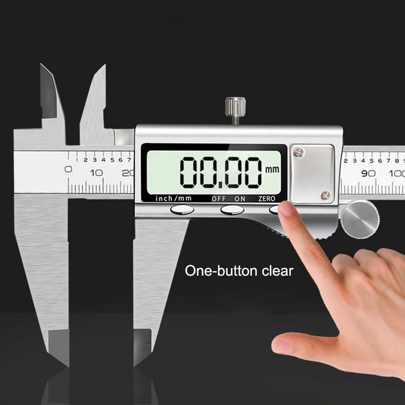 Digital Vernier Caliper 6 Inch 150mm Stainless Steel Electronic Caliper Micrometer Depth Measuring Tools with LCD Screen
Digital Vernier Caliper 6 Inch 150mm Stainless Steel Electronic Caliper Micrometer Depth Measuring Tools with LCD Screen