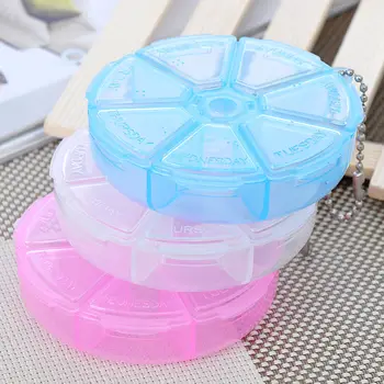 2 PCS 7 Days Weekly Tablet Pill Medicine Box Holder Storage Organizer Container Case Pill Box Splitters 8*2cm 4 Colors 
2 PCS 7 Days Weekly Tablet Pill Medicine Box Holder Storage Organizer Container Case Pill Box Splitters 8*2cm 4 Colors