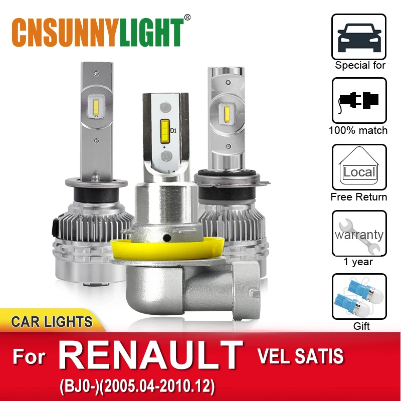 CNSUNNYLIGHT LED Car Headlight Bulbs Canbus Light Lamps For RENAULT VEL SATIS BJ0 2005-2010 Car Foglamps Car-Styling Headlamps
CNSUNNYLIGHT LED Car Headlight Bulbs Canbus Light Lamps For RENAULT VEL SATIS BJ0 2005-2010 Car Foglamps Car-Styling Headlamps