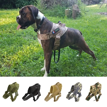Tactical Dog Harness K9 Woking Pet Harness With Leash Adjustable Nylon Dog Collar Vest For Small Large Dogs
Tactical Dog Harness K9 Woking Pet Harness With Leash Adjustable Nylon Dog Collar Vest For Small Large Dogs