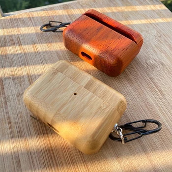 For AirPods Pro Case Wooden Headset Cover Wireless Bluetooth Earphone Shockproof Protective Case with Hook Wood Earphone Case
For AirPods Pro Case Wooden Headset Cover Wireless Bluetooth Earphone Shockproof Protective Case with Hook Wood Earphone Case