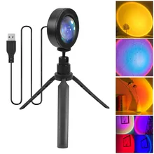 USB Sunset Projection Lamp Atmosphere Decorative Night Light 360° Rotation Rainbow Sunset Lamp 16 Colors With Tripod Best Gift
USB Sunset Projection Lamp Atmosphere Decorative Night Light 360° Rotation Rainbow Sunset Lamp 16 Colors With Tripod Best Gift