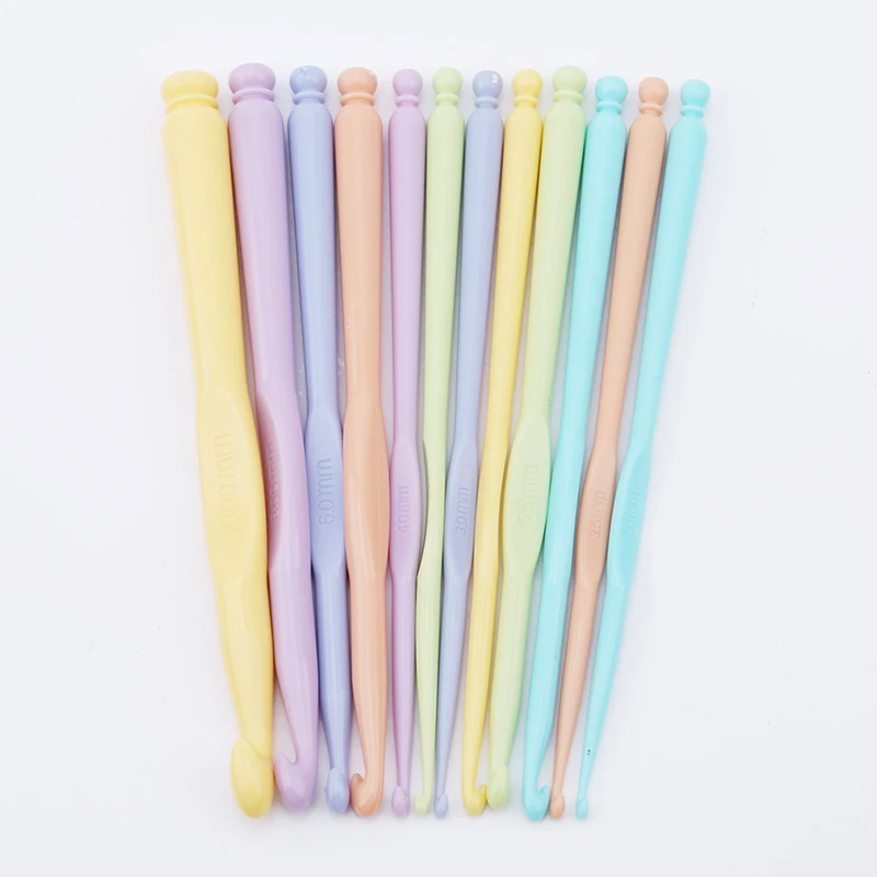 12 Pcs Plastic Crochet Hooks Kit Knitting Needles Colorful Stitches Craft Crochet Set DIY Weave Tools Home Sewing Supplies
12 Pcs Plastic Crochet Hooks Kit Knitting Needles Colorful Stitches Craft Crochet Set DIY Weave Tools Home Sewing Supplies