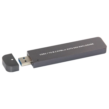 Hard Disk, Portable USB3.1 TO M.2 NVME/SATA SSD Hard Disk Enclosure, Suitable for Mac OS, Linux, Windows7/8/10
Hard Disk, Portable USB3.1 TO M.2 NVME/SATA SSD Hard Disk Enclosure, Suitable for Mac OS, Linux, Windows7/8/10