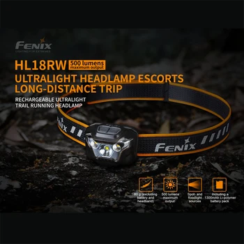 Fenix HL18RW USB Rechargeable 500 Lumen Flood/spot LED headlamp with ARB-LP-1300 Li-polymer Battery Pack ,USB charging cable
Fenix HL18RW USB Rechargeable 500 Lumen Flood/spot LED headlamp with ARB-LP-1300 Li-polymer Battery Pack ,USB charging cable