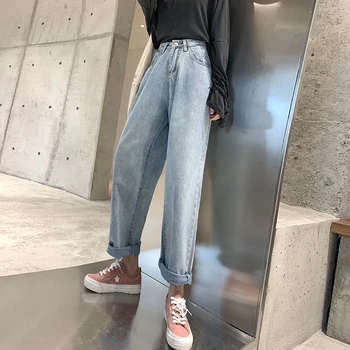 Vintage Blue Jeans Woman High Waist Denim Pants Ladies Plus Size Jeans Straight Vaqueros Mujer Casual Loose Kot Pantolon
Vintage Blue Jeans Woman High Waist Denim Pants Ladies Plus Size Jeans Straight Vaqueros Mujer Casual Loose Kot Pantolon