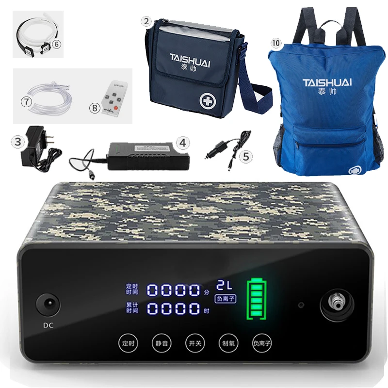 1-2L/min Portable Oxygen Concentrator 90% with battery O2 Generators Ventilator Sleep MINI Oxygen Machine plateau Oxygenator
1-2L/min Portable Oxygen Concentrator 90% with battery O2 Generators Ventilator Sleep MINI Oxygen Machine plateau Oxygenator