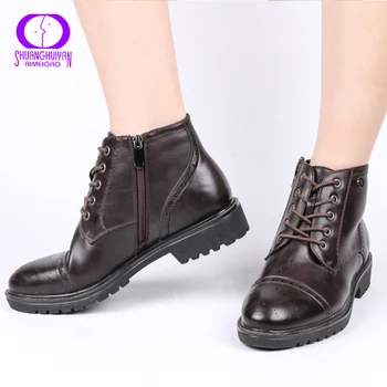 AIMEIGAO Fashion Vintage Women Ankle Boots Soft Leather Flat Shoes Comfortable Women Boots Lace Up Soft Leather Classic Shoes 
AIMEIGAO Fashion Vintage Women Ankle Boots Soft Leather Flat Shoes Comfortable Women Boots Lace Up Soft Leather Classic Shoes