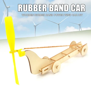 Wooden Rubber Band Winds Power Car Model Science Experiment Children DIY Assembly Educational Toy M09
Wooden Rubber Band Winds Power Car Model Science Experiment Children DIY Assembly Educational Toy M09