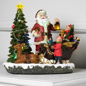 Light figure "Christmas sleigh with gifts" 25x18 cm, 17 LED, USB, music, AA * 3, RGB 5133418
Light figure "Christmas sleigh with gifts" 25x18 cm, 17 LED, USB, music, AA * 3, RGB 5133418