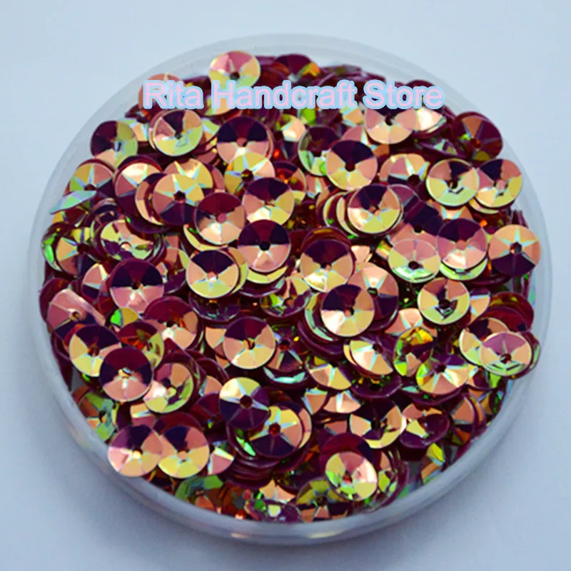 New-30g-2000pcs-6mm-Deep-Cup-Round-Loose-Sequin-Sewing-Wedding-Confetti-Craft-Kids-DIY-Garment