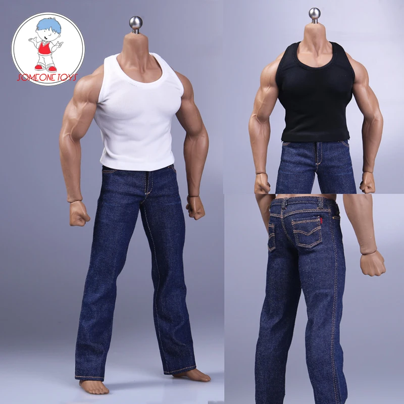1/6 Scale Male Vest Loose Jeans Trousers for TBL M34 M35 Strong Muscle Seamless Body Figure
1/6 Scale Male Vest Loose Jeans Trousers for TBL M34 M35 Strong Muscle Seamless Body Figure