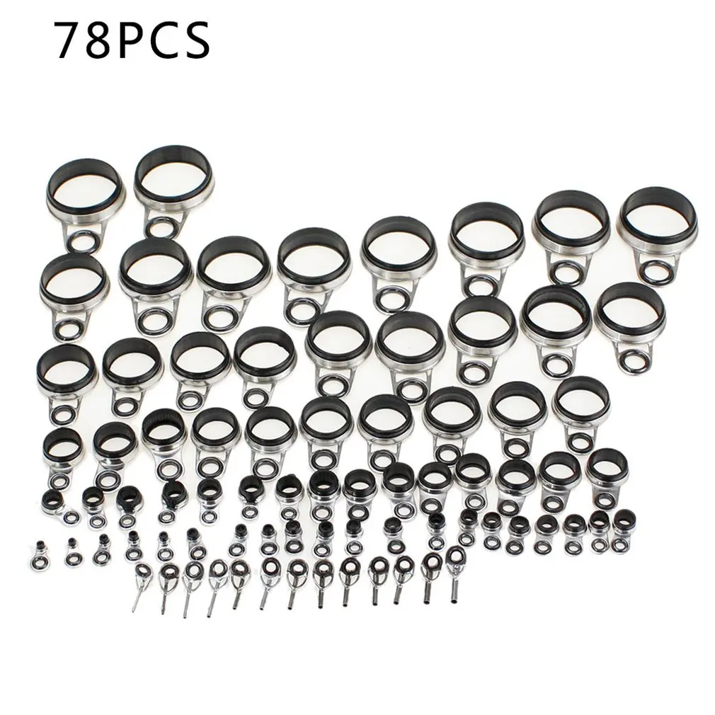 Mixed Stainless Steel Guide Ring Fishing Accessories Fishing Rod Wire Ring Tip Set Kit Strong DIY Eye Rings for Lure R
Mixed Stainless Steel Guide Ring Fishing Accessories Fishing Rod Wire Ring Tip Set Kit Strong DIY Eye Rings for Lure R