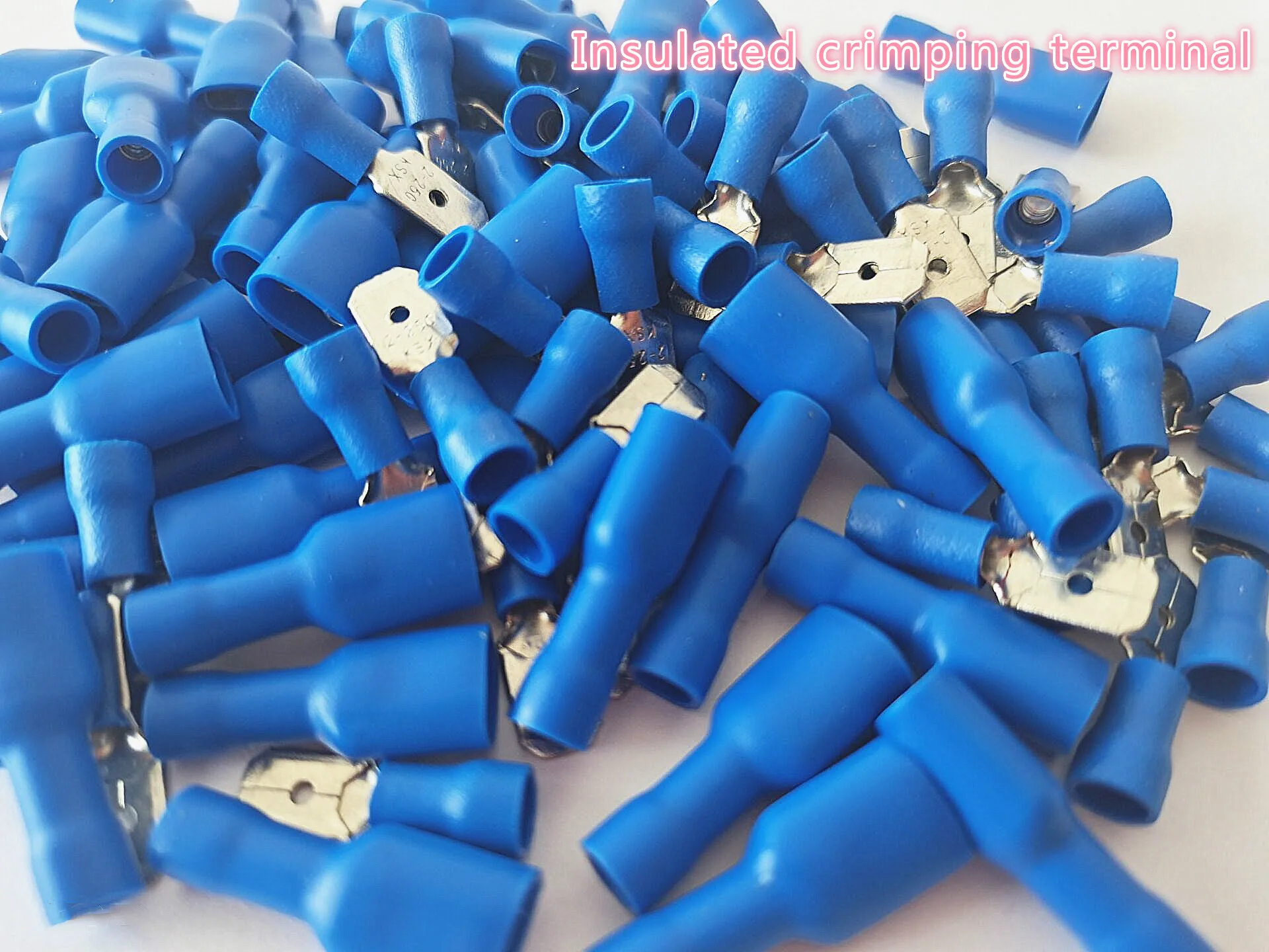 50pcs blue insulated flat fast wire spring connector crimping wire and cable connector terminal male/female-FDFD2-250 / MDD2-250
50pcs blue insulated flat fast wire spring connector crimping wire and cable connector terminal male/female-FDFD2-250 / MDD2-250