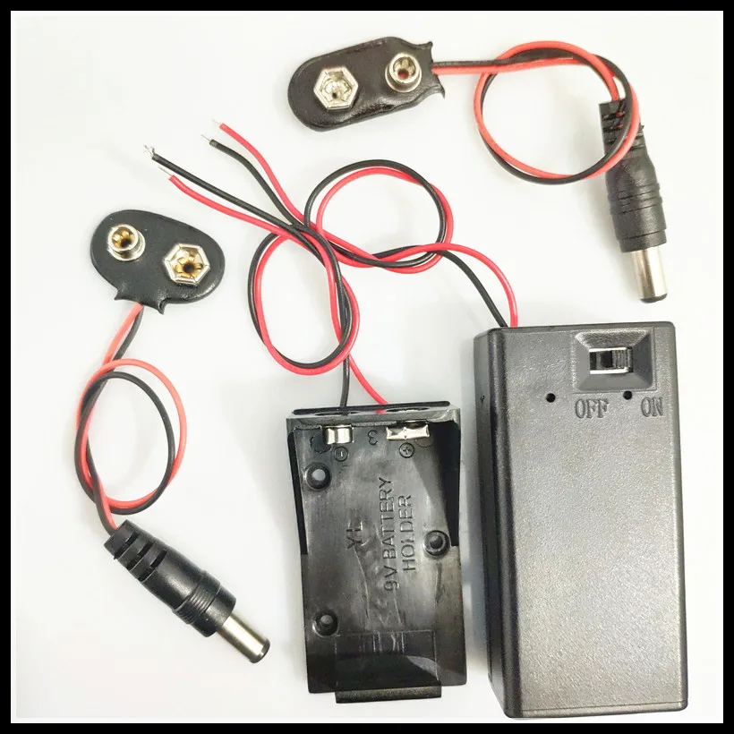 9V 6F22 Battery Buckle Type T/I Button Holder Box Cable Connector Switch Round Power Plug For DC Arduino Uno R3 Jack Connector
9V 6F22 Battery Buckle Type T/I Button Holder Box Cable Connector Switch Round Power Plug For DC Arduino Uno R3 Jack Connector