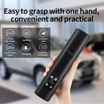 Portable Car Air Pumps Electric Tyre Inflator Air Compressor Wireless Pump with Tire Pressure LCD Display for Car Bicycles
Portable Car Air Pumps Electric Tyre Inflator Air Compressor Wireless Pump with Tire Pressure LCD Display for Car Bicycles