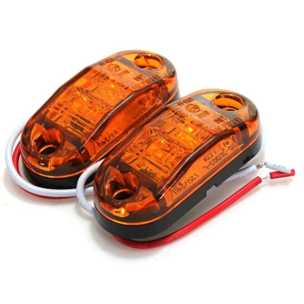 10Pcs Creative LED Amber Side Marker Light Lamp Car Truck Trailer Kit Car External Lights Warning Tail Light
10Pcs Creative LED Amber Side Marker Light Lamp Car Truck Trailer Kit Car External Lights Warning Tail Light