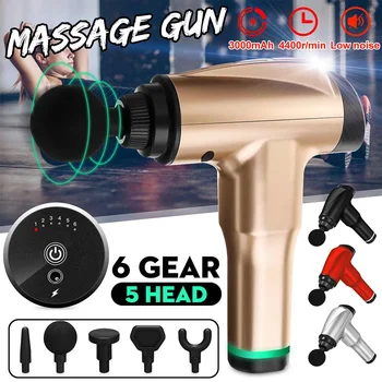 Massage Guns Therapy Percussion Muscle Massager 6 Gear Speeds 5 Heads Deep Tissue Massage Relaxation 1200-4400r/min US/EU Plug
Massage Guns Therapy Percussion Muscle Massager 6 Gear Speeds 5 Heads Deep Tissue Massage Relaxation 1200-4400r/min US/EU Plug