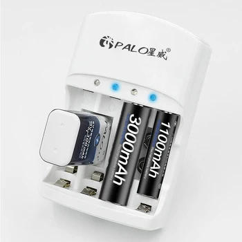 Hot-Selling 4 Slots Battery Charger For 1.2V AA AAA 6F22 9V Li-ion NI-MH NI-CD Rechargeable Batteries High-quality EU/US Plug
Hot-Selling 4 Slots Battery Charger For 1.2V AA AAA 6F22 9V Li-ion NI-MH NI-CD Rechargeable Batteries High-quality EU/US Plug
