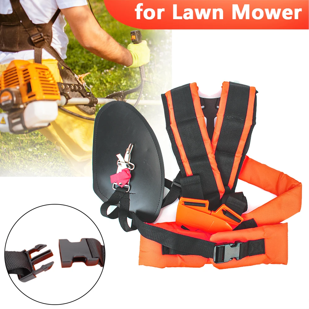 

Comfortable Labor Saving Strimmer Padded Belt W Shape Double Shoulder Harness Strap for Brush Cutter Trimmer Garden Pruner